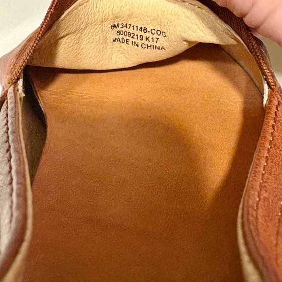 Brown Leather Slip-On ShoFrye Melanie Cognac Leather Slip On Sneaker Shoes - Picture 13 of 13